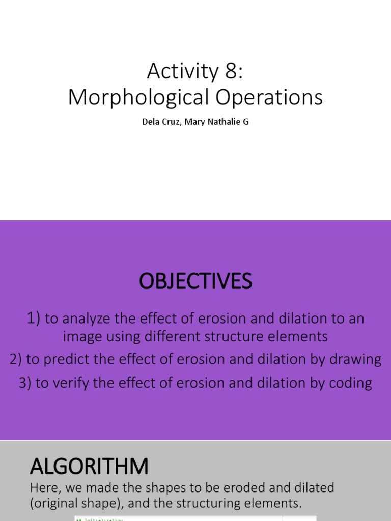 Morphological Operations | PDF | Shape | Geometry
