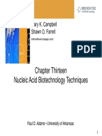 Chapter Thirteen Nucleic Acid Biotechnology Techniques: Mary K. Campbell Shawn O. Farrell