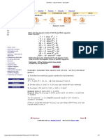 Square Roots - Examples PDF