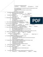 Communicable Diseases Quiz 