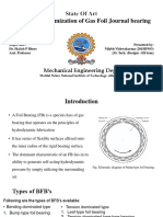 Design and Optimization of Gas Foil Journal Bearing: Mechanical Engineering Dept