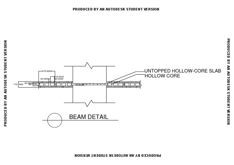 AutoDesk Student Version Hollow Core Slab Details | PDF
