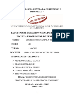 Actividad Nro. 03 Investigación Formativa Ingreso Al Catálogo de Tesis - I Unidad Los Instrumentos Públicos Protocolares y Las Protocolizaciones