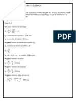 Calculo de Engranes Recto Ejemplo