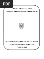 Laporan Kegiatan Hbi Maulid Nabi Muhammad Saw 1437H