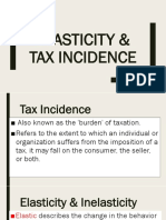 Elasticity Tax Incidence