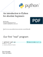 An Introduction To Python For Absolute Beginners
