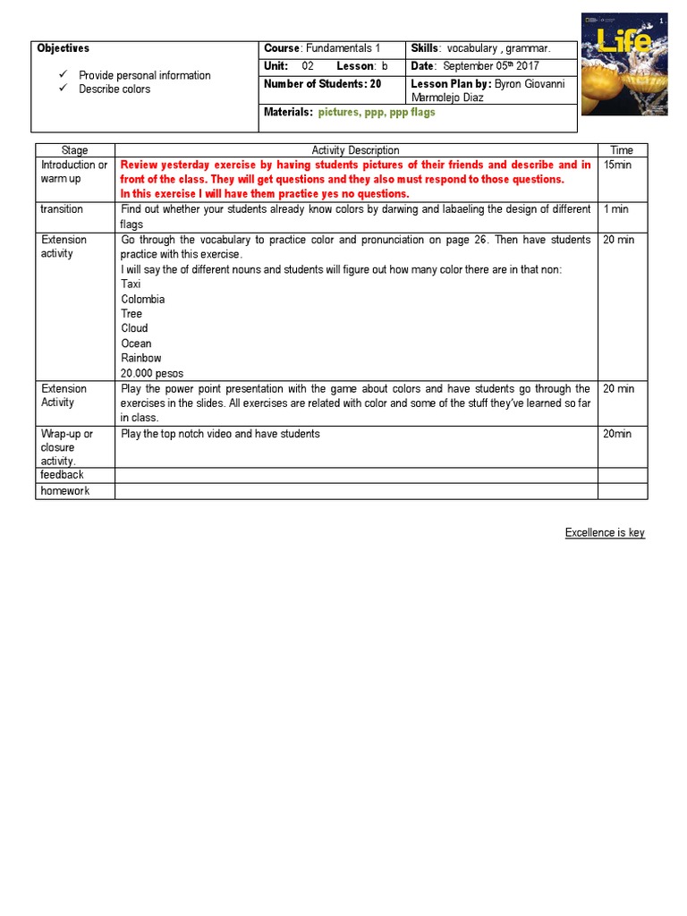 Lesson Plan | PDF