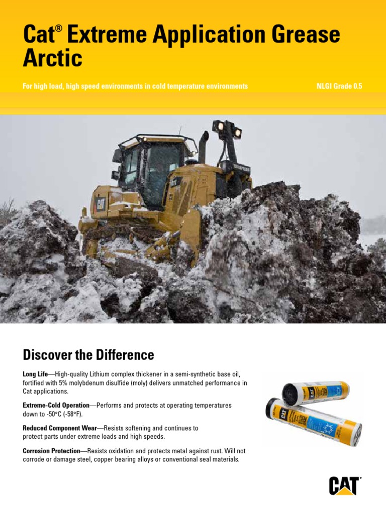 Cat Extreme Application Grease Arctic PDF Materials Metals