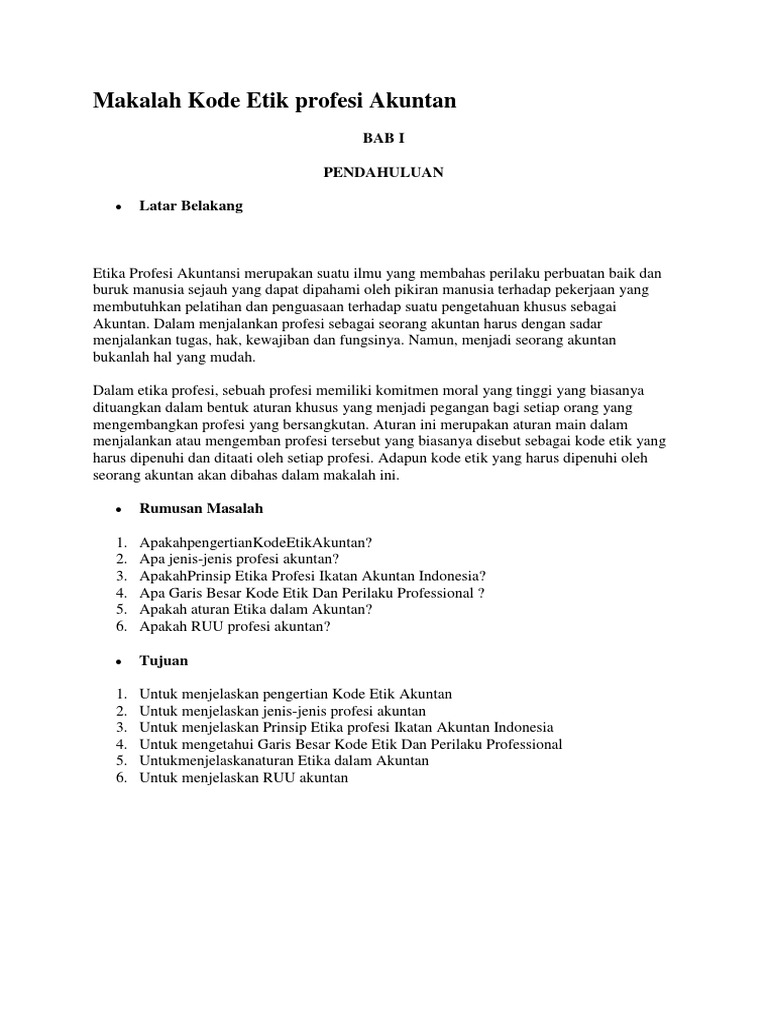 Tambahan Materi Etika Profesi