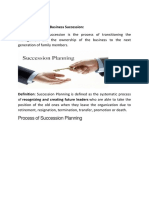 Process of Succession Planning