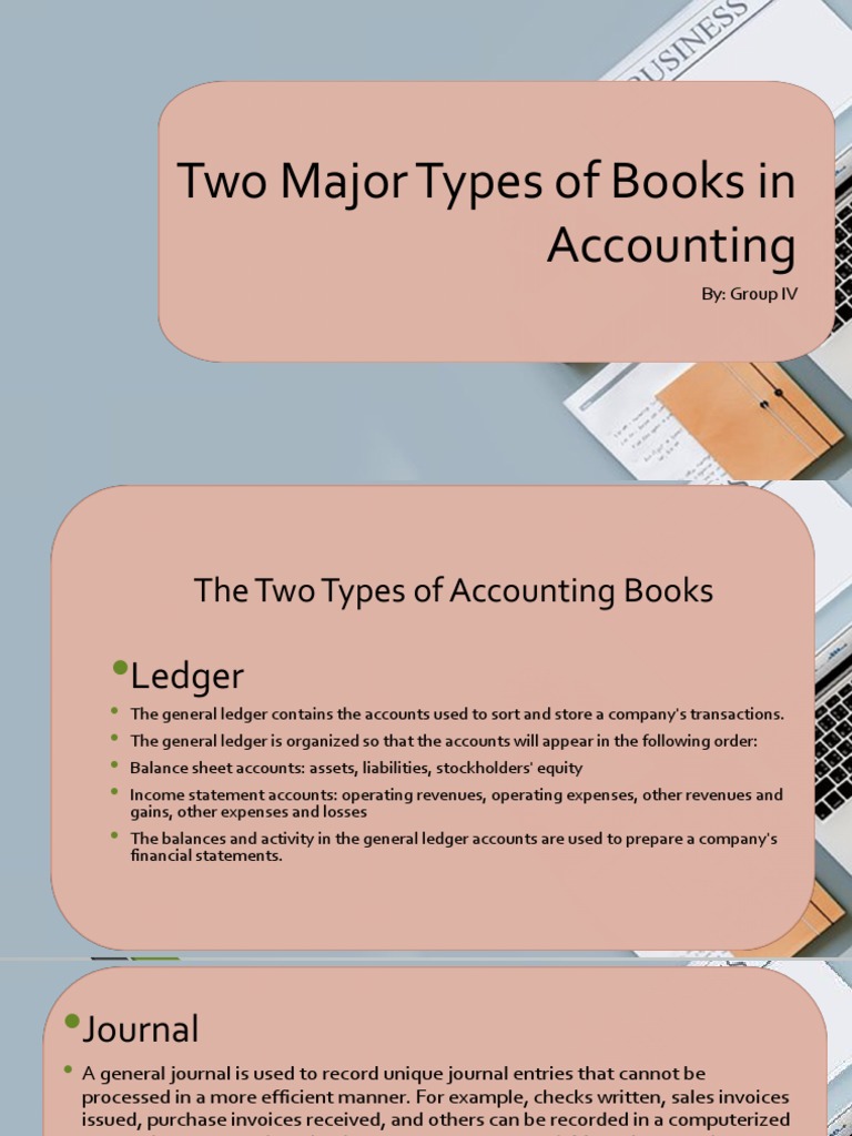 Two Major Types of Books in Accounting PDF Debits And Credits