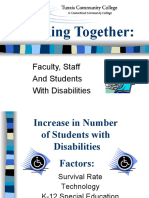 Working Together:: Faculty, Staff and Students With Disabilities