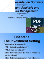 Investment Analysis and Portfolio Management: Lecture Presentation Software