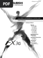 MITSUBISHI - FX3G Users Manual - Hardware Edition PDF