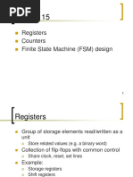 Registers Counters Finite State Machine (FSM) Design