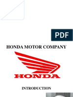 On Honda Motors