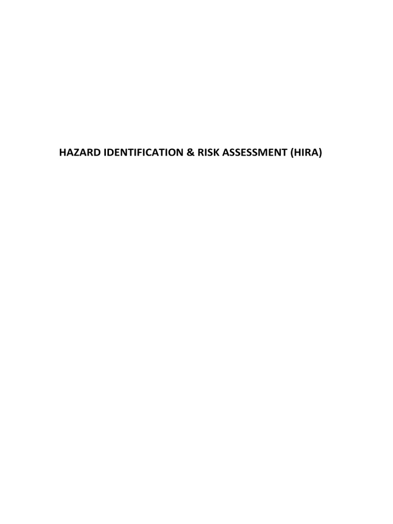 HIRA: Hazard Assessment Procedures | PDF | Risk Assessment | Risk