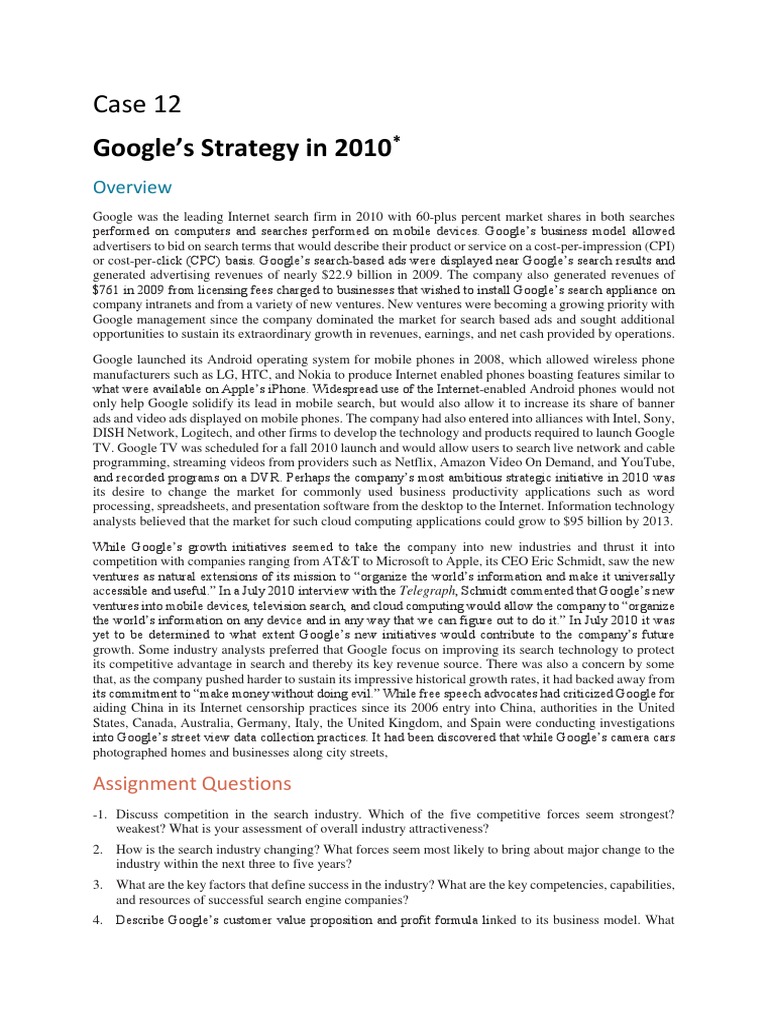 Case 12 | PDF | Android (Operating System) | Internet