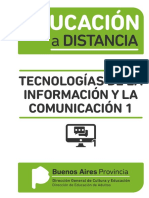 EDUCACIÓN A DISTANCIA Tecnología de La Información y La Comunicación 1
