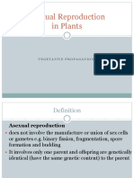 Asexual Reproduction in Plants: Vegetative Propagation