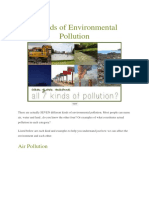 7 Kinds of Environmental Pollution