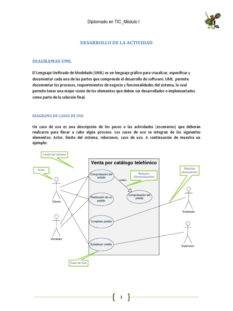 Diagramas UML en Desarrollo de Software | PDF | Caso de uso | Lenguaje ...