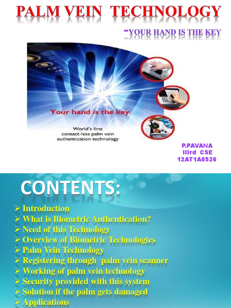 Palm Vein Technology Overview | PDF | Biometrics | Authentication