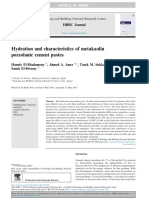Hydration and Characteristics of Metakaolin Pozzolanic Cement Pastes