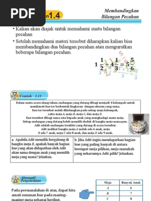 1 4 Membandingkan Bilangan Pecahan Pptx