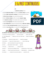 Choose Past Simple or Past Continuous Tenses