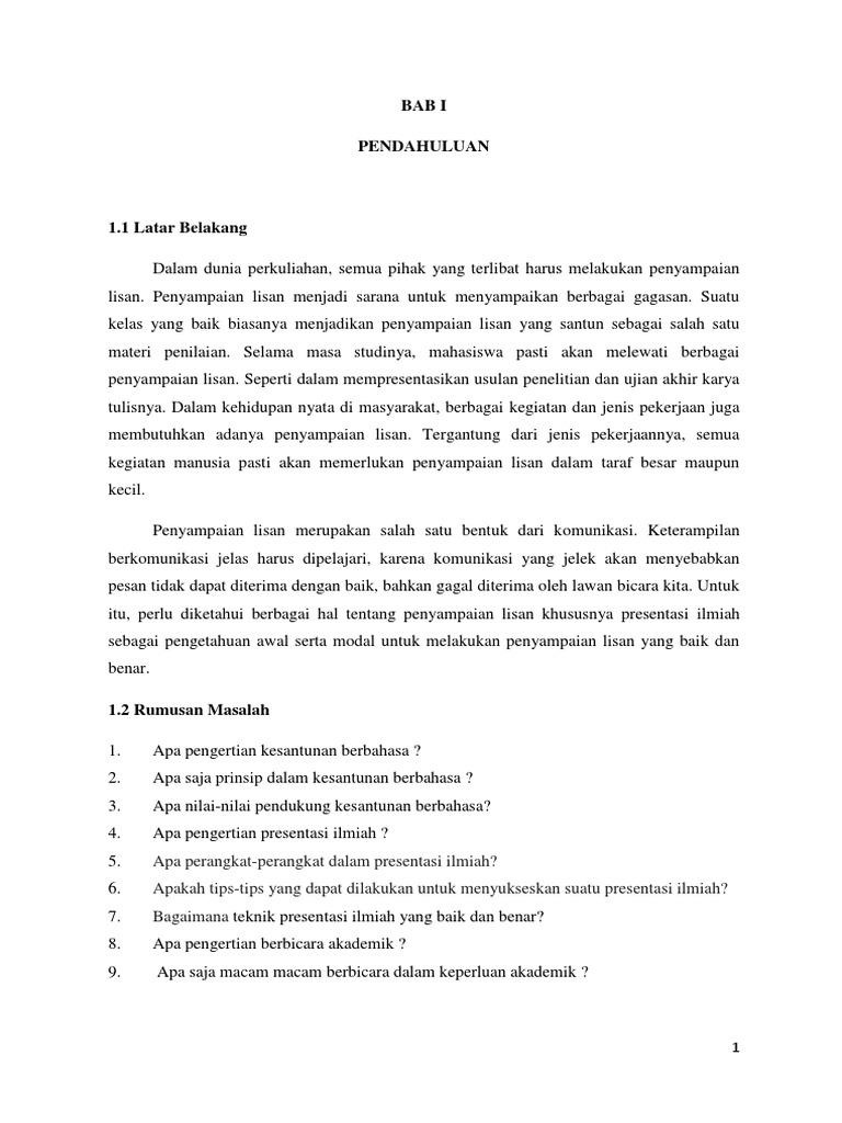 Makalah Bahasa Kel 1 Kesantunan Berbahasa Pdf