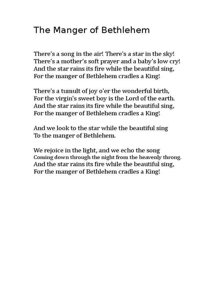 The Manger of Bethlehem PDF