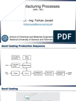 Manufacturing Processes: Dr. - Ing. Farhan Javaid