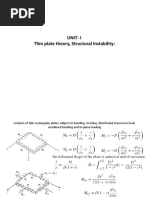 Unit-I Thin Plate Theory, Structural Instability