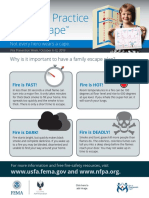 Plan and Practice Handout Home Fire Safety