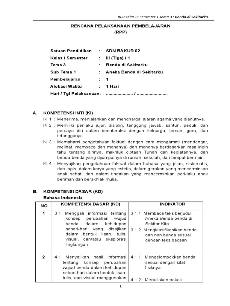 Rpp Kelas3 Tema3 Rev2018