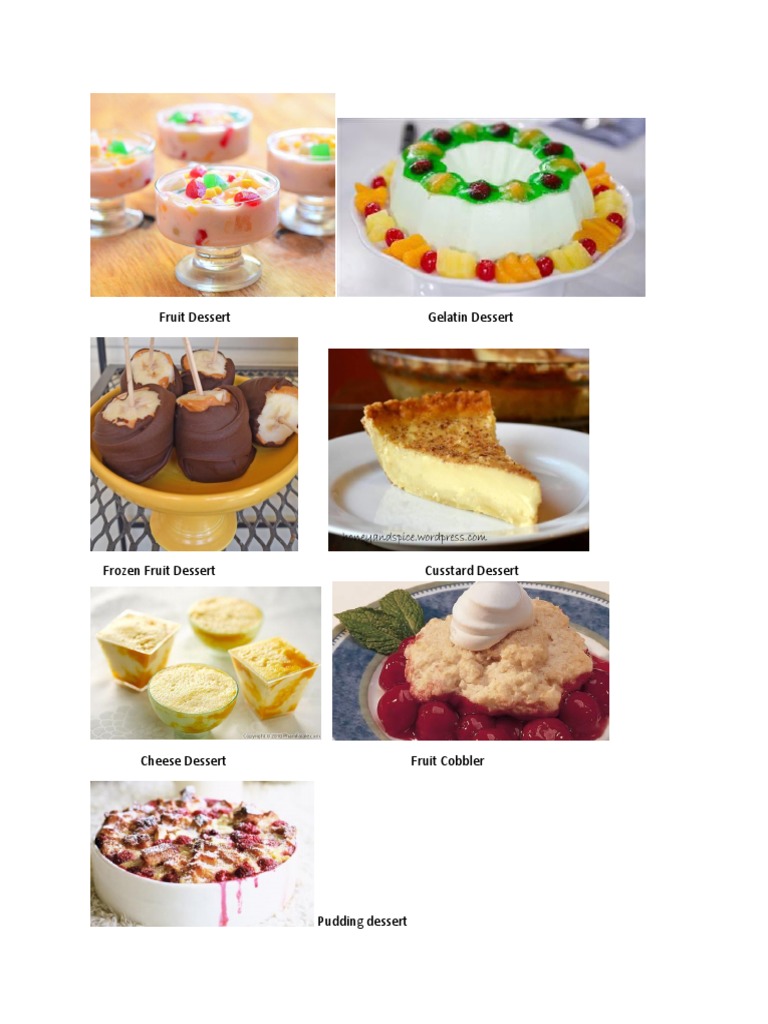 Classification of Dessert