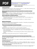 Computer Science 10th Class Chapter 01 Short Questions Answers