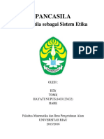 PANCASILA Pancasila Sebagai Sistem Etika