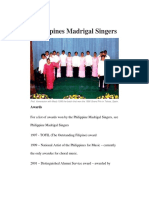 Philippines Madrigal Singers: Awards