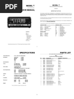 Model T Service Manual