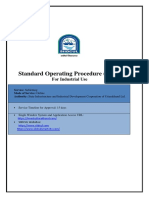 Standard Operating Procedure (SOP) : For Industrial Use