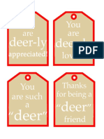 Deerly Loved Printable Lablels