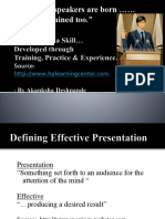 Presentation Skills PPT New