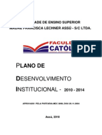 Pdi - Plano de to Institucional 2010