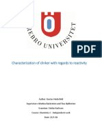 Characterization of clinker reactivity for cement optimization