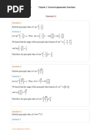 Chapter 2 - Inverse Trigonometric Functions