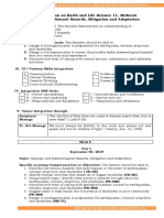 Lesson Plan On Earth and Life Science 11, Midterm Module 3: Natural Hazards, Mitigation and Adaptation