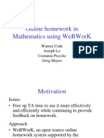 Math WebWorkPoster